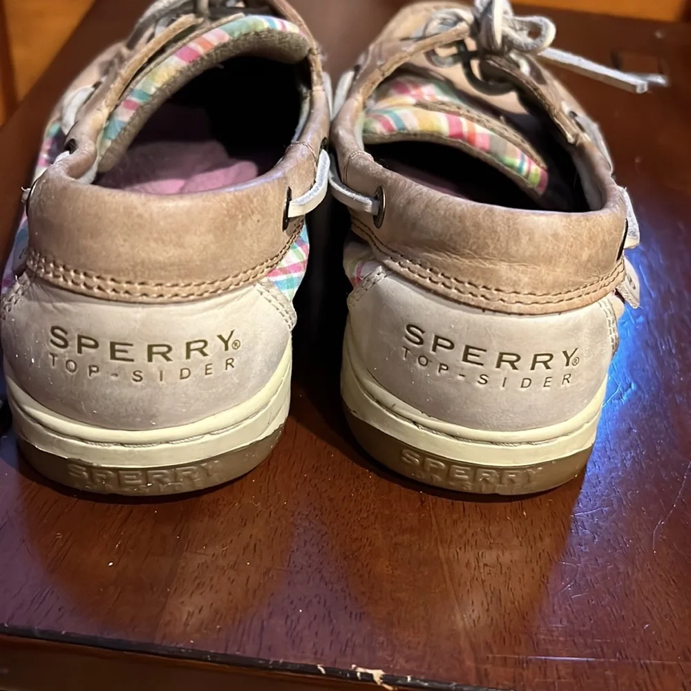 Leather Sperry Topsiders, broken in, great summer shoe, boat shoe